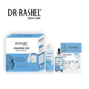 Dr Rashel Hyaluronic Acid Instant Hydration Spray , Primer Serum , Essence Mask Skin Care Set – 3 Pcs/set