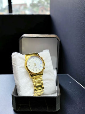 Rolex Quartz Analog Gold Wrist Watch For Men